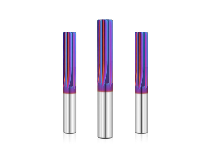 整体硬质合金六刃直槽铰刀