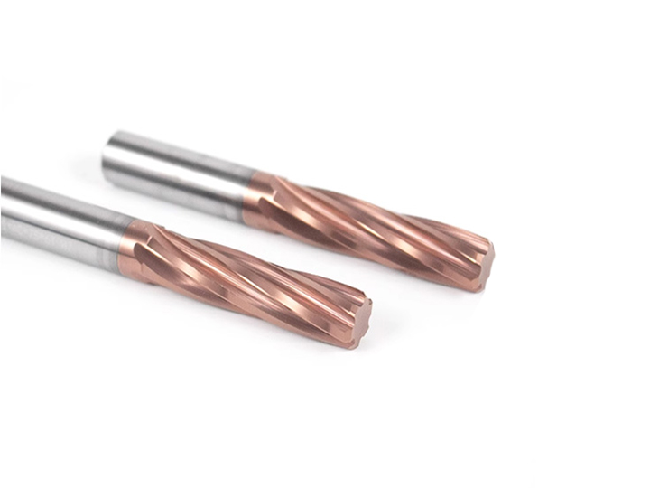 整体硬质合金六刃螺旋铰刀