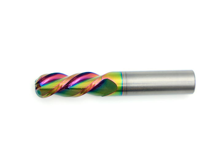 整体硬质合金三刃圆鼻刀A